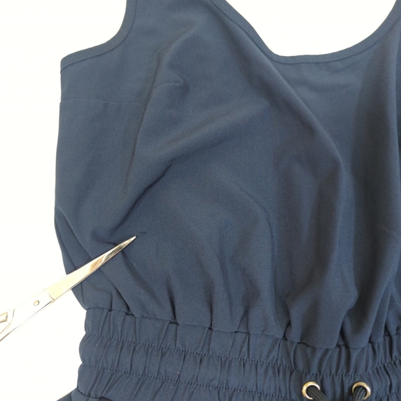 Abercrombie & Fitch Traveler Jumpsuit In Navy S Convertible Straps In Back - Picture 15 of 16